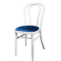 <P> White Loop Back Chair <P>[Seat Pad - Not Included]